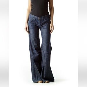 Massimo supply Co. low rise vintage retro flare hippie  medium wash jeans size 1